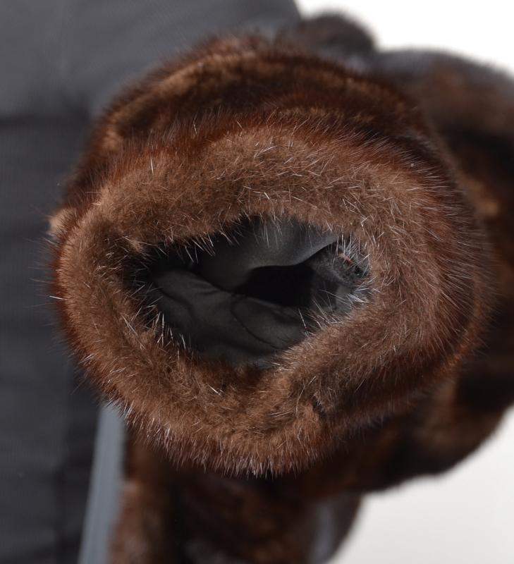 US5380 REAL MINK FUR COAT RANCH MINK WIDE HEM FULL LENGTH